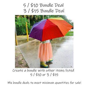 Bundle Deal Sale 5 / $10 or 3 / $15